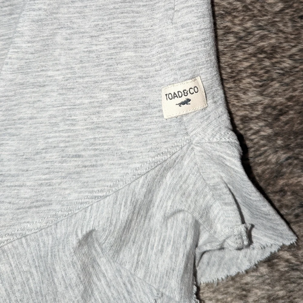 Toad&Co Samba Flutter Long Sleeve Shirt Grey Women's XS - Picture 4 of 8